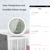 2022. Smart Home Temperature And Humidity Sensor With LED Screen Works With Google Assistant and Tuya Zigbee Hub