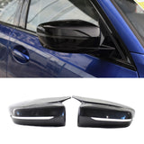 2 Pcs Car Rearview Mirror Covers Side Shell Carbon Fiber Caps For  G20