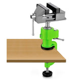 Small Bench Pliers 3Inch (Approx.7.6Cm) Table Table,Rotating Base Household Vise Handle Table Clip Bracket For Carpentry