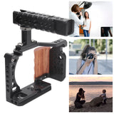 Aluminum Alloy Camera Video Shooting Protective Cage Kit with Handle Grip for Sony A7C