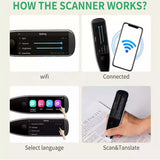 X5 PRO Scanning Voice Photo Translator Smart Instant Voice Pen 4.0" Touch Screen Multi Real-Time Language 112 Support Offline