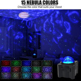 Music Speaker Star Galaxy Projector Light  Rechargeable Bedroom Night Lamp Nebula Lamps for Room Party Christmas New Year 2022