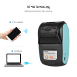 PT-210 Portable Thermal Printer Handheld 58mm Receipt Printer for Retail Stores Restaurants Factories Logistics, 10 Paper Rolls