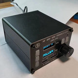 USDX SDR Transceiver All Mode 8 Band HF Ham Radio QRP CW Transceiver Built-In ATU-100 Antenna Tuner Dual OLED(EU Plug)