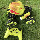 Remote Control Dinosaur Car Electric Spray Dino RC Climbing Vehicle Music Light Kids Gifts For Children Boys Age 6 +