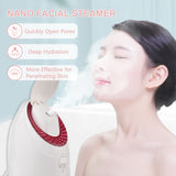 Face Steamer UV Nano Facial Steamer Warm Mist Face Humidifier Hot Steamer 90ML Capacity Facial Deep Cleaning Moisturizing