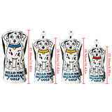 1PC Golf Headcover Cute Dalmatians Golf Club Head Cover for Driver Fairway Hybrid Clubs Leather Protector Wood Covers Number Tag