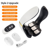 6-Zone Neck Massager With Control Remote 15 Levels Strength Kneading Vertebra Muscle Hammer TENS Electric pulse Heating Therapy