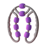 Massage Roller U Shape Trigger Point For Arm Leg Neck Muscle Tissue Fitness Gym Yoga Pilates Sports 4 Wheel Blocks Yoga Roller