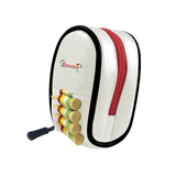 1 Pcs Mini Zipper Golf Ball Bag Portable Golf Ball Double Bag Holds 2 balls with Carabiner and Golf Tee Ball Stud Golf Accessory