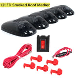 5x 12LED Smoked Cab Roof Top Marker Running Clearance Warm Light For Ram for Truck Lorry Roof Top Marker Running Warm Light