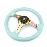 Chrome 350mm 14inch ABS Steering 45mm Wheel Deep dish Universal Car Auto Racing Steering wheels