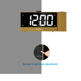 New LED Digital Projection Alarm Clock Electronic Alarm Clock with Projection FM Radio Time Projector Bedroom Bedside Mute Clock