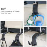 4 Pcs Durable Portabkle Lightweight Storage Hooks Hanging Hooks Back Hook for Vehicle