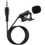 Professional Microphone For Phone Mini Stereo HiFi Sound Quality Condenser Microphones Clip Lapel Microphone