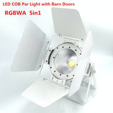 200W COB LED par light  With Barn Doors RGBWA UV 6in1/RGBW 4in1/RGB 3in1/ Warm White Par64 led wash dj light Stage Dmx controll
