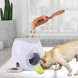Dog pet toys Tennis falls out  Automatic throwing machine Ball throw device Section emission dog for small dog feeder