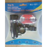 Waterproof Bike Bicycle Lights 5 LED Bike Bicycle Front Head Light + 5 LED Safety Rear Flashlight Torch Lamp Headlight
