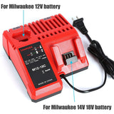 Battery Charger For M18 M14 M12 12-18V Li-Ion Battery 48-11-1815 48-11-1820 48-11-1840 48-11-1850 48-11-1828 US Plug
