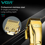 Professional combo kit hair clipper electric hair trimmer for men rechargeable beard hair cutting machine haircut metal handle