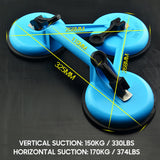 Glass Suction Cup Heavy Duty Vacuum Panel Lifter Glass Sucker with Thick Large Rubber Pad for Lifting Moving Glass Ceramic Tiles