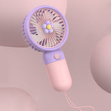 Powerful Mini USB Portable Fan Small Handheld Wireless Rechargeable Hand Held Fan for Camping Cooling Air Blow Silent Pocket Fan