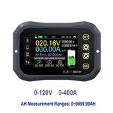 Smart Battery Monitor RV Coulomb Meter 0-120V 0-400A Compatible with 12V Lithium Sealed Gel Flooded Batteries up to 9999 mAh