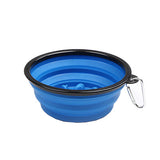 350/1000ml Large outdoor dog Silicone Folding Bowl Portable Water Bowl For Dogs Puppy Food Collapsible Pet Feeder Dish Bowl toy