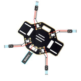 F450 4-Axle Airframe 450mm Drone Frame Kit w/ 2-4S 30A RC Brushless ESC A2212 1000KV Brushless Motor 13T 1045 CW CCW Propellers