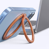 Portable Magnetic iPhone Stand Cell Phone Finger Ring Holder For iPhone 12 iPhone 13 Full Aluminum Alloy Adjustable iPhone Stand