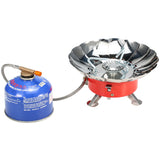 Lixada Windproof Piezo Ignition Gas Stove Outdoor Cooking Gas Burner with Extended Pipe for Camping Picnic BBQ