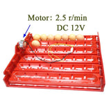 48-60 Eggs 220v/110v/12v Incubator Turn Eggs Tray Chicken Duck Goose Birds Eggs Automatic Incubator Tray