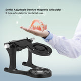 Denture Tooth Description: - Safe, reliable and easy to useAdjustable Tooth Lab Tool Full Mouth Copper Plating Teeth Articulator