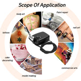 Multi-purpose Professional 0.3mm Airbrush Non-oil Type 15-25PSI Air Pump Set for Model Making Art Painting