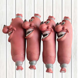 Interactive Dog Squeaky Toys Soft Teeth Cleaning Funny Chew Toy Rubber Fetch Play Sausage Toy Product For Pets Dogs Accessories