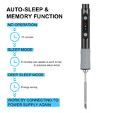 SEQURE SQ-D60A Type C Soldering Iron 60W Adjustable Temperature LED Auto-Sleep with Soldering Iron Tip Soldering Iron Stand
