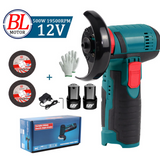 12V Mini  Angle Grinder with Rechargeable Lithium Battery Cordless Polishing Machine Diamond Cutting With accessories