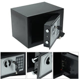 6.4L Steel Digital Safe Box Digital Electronic Password Lock Safe Box Money Security Storage for Home Cash Deposit Jewelry Gun