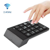 Basix Wireless Keyboard mouse Mini Digital Number Numeric Keypad accounting Bank 18 Keys keypad Mouse set For Laptop PC Notebook