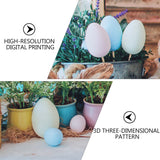 Bunny Egg Flowers Scene Backdrop Photography Background Easter Party Decoration