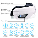 Bluetooth Eye Massager Eye Mask Music Magnetic Air Pressure Heating Vibration Massage Relax Glasses Electric DC Eyes Care Device