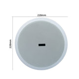 Home Audio Sound System 8inch Ceiling Speaker Background Music 15W Passive Wall Stereo Speaker For Bathroom Kitchen Home Theatre