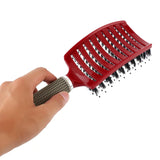 Women Hair Scalp Massage Comb Bristle&Nylon Hairbrush Wet Curly Detangle Hair Brushes for Salon Hairdressing Styling Tools