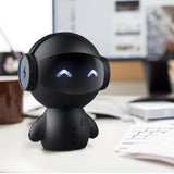Mini Intelligent Robot Wireless Speaker Bass Portable Wireless Speakers Support TF Card Power Bank For Bedroom Bedside