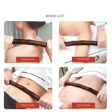 1 Set 4 Pcs Guasha Scraping Stick for Back Shoulder Neck Waist Leg Massage Tools Made From Natural Wood Fast Large Area