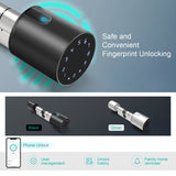 TUYA Fingerprint Smart Cylinder Lock password Biometric Electronic door Lock with Code digital Keypad Home intelligent lock