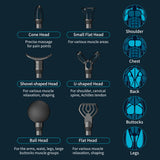 Massage Gun LCD Screen 6 Heads Handheld Muscle Therapy Massager Body Deep Tissue Muscle Massager Shoulder Neck Relaxation