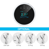 Wifi Gas Leak Detector and Fire Alarm LCD Wall Mounted APP Control Smart Wi-Fi Natural Gas/ LPG Tester Methane Alarm Buzzler