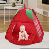 80xx80x100cm Kid Tent Children Indoor Tent Toy Non-toxic Pretend Play Fun Ball Pool Cute Strawberry Color For Girls Kids Gifts