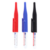 30mm Deep Drill Hole Long Nib Water Resistant Marker Pens Black Blue Red Home Decoration Construction
